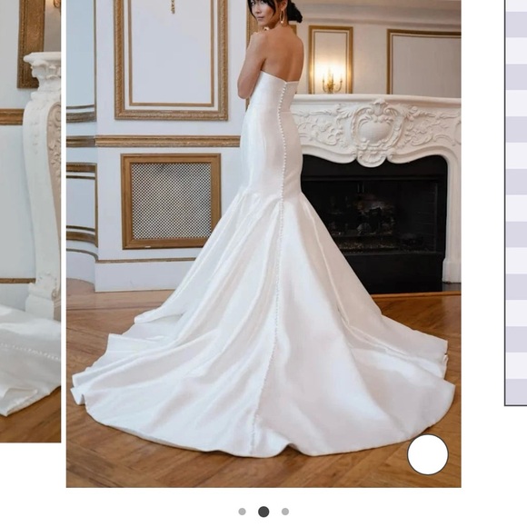 Jenny Yoo Strapless White Wedding Dress - Picture 3 of 4